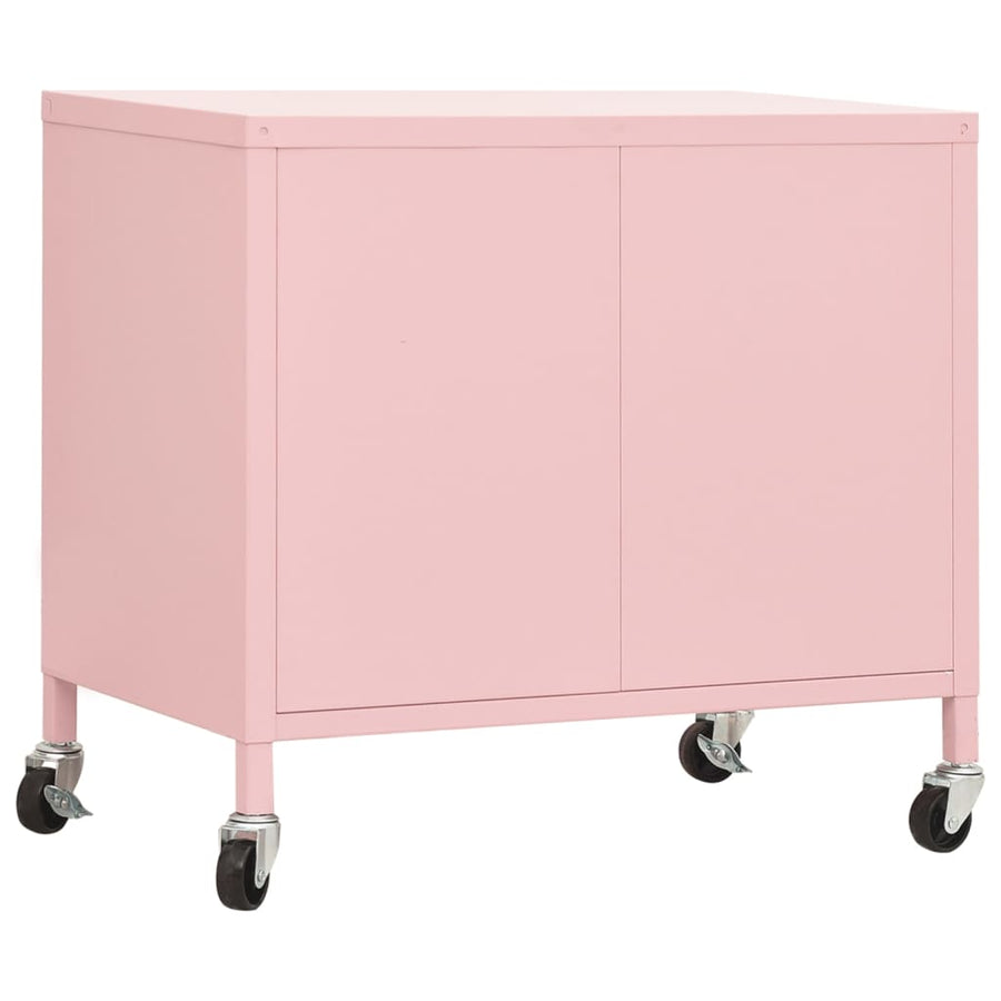 Opbergkast 60X35X56 Cm Staal Roze