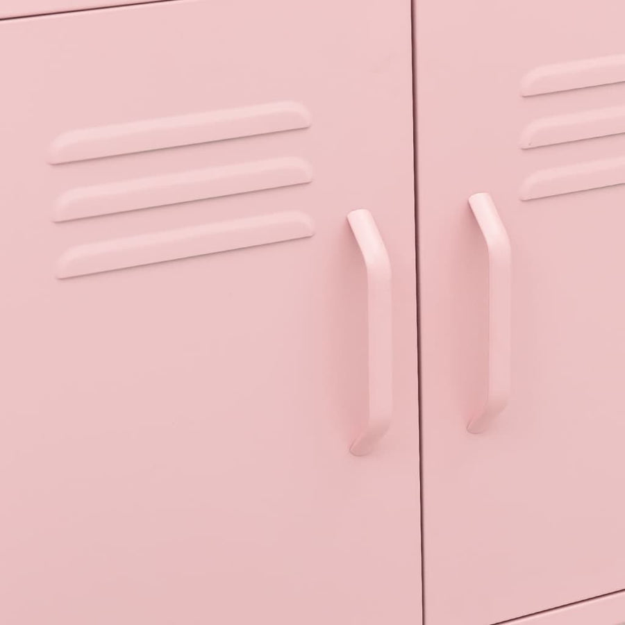 Opbergkast 60X35X56 Cm Staal Roze