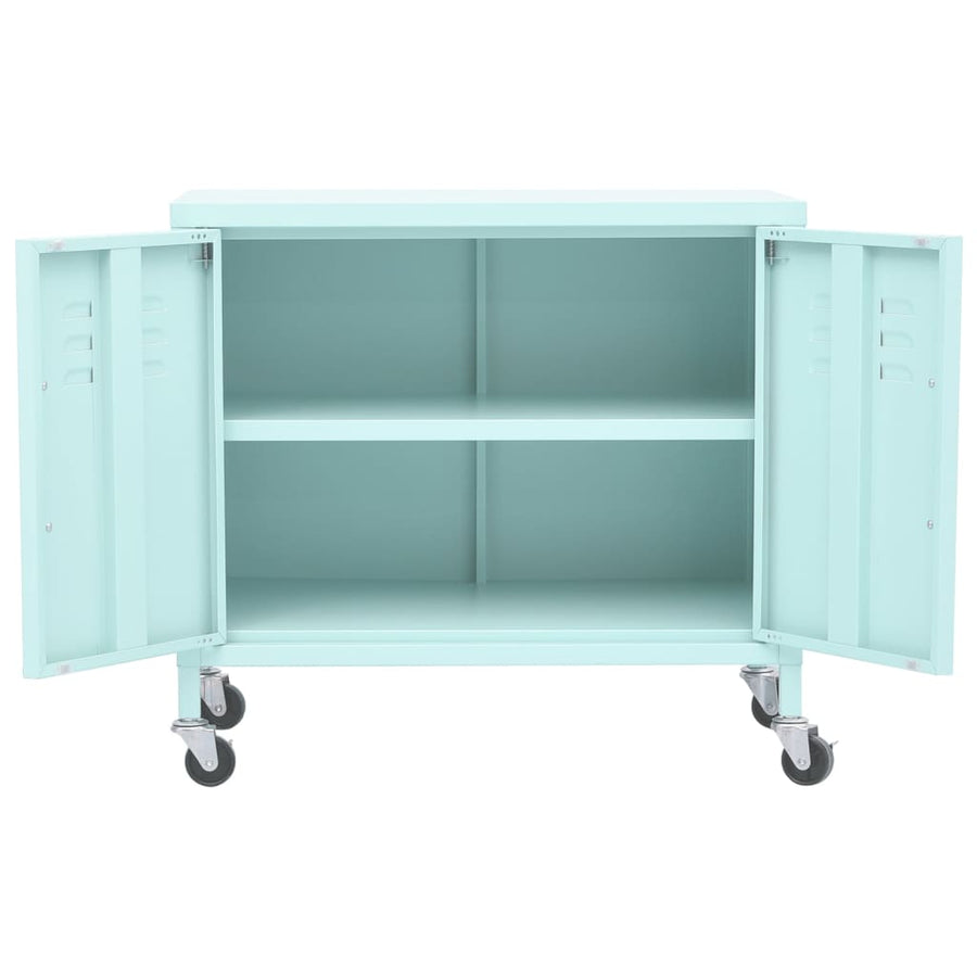 Opbergkast 60X35X56 Cm Staal Mint Mintgroen