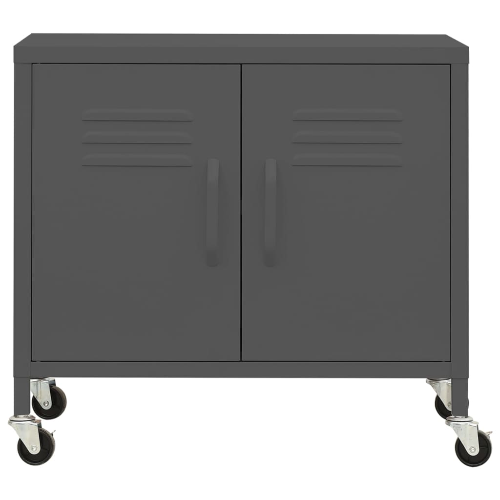 Opbergkast 60X35X56 Cm Staal Kleurig Antraciet