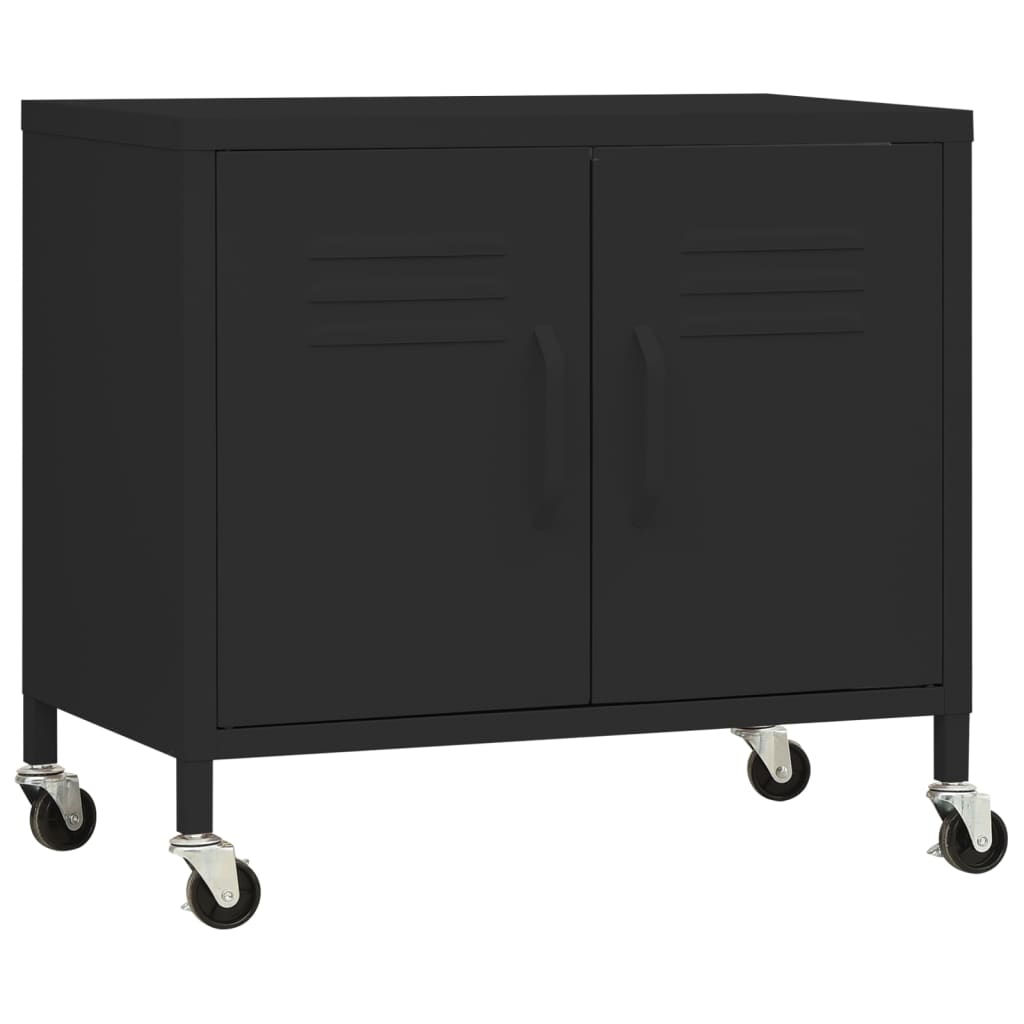 Opbergkast 60X35X56 Cm Staal Zwart