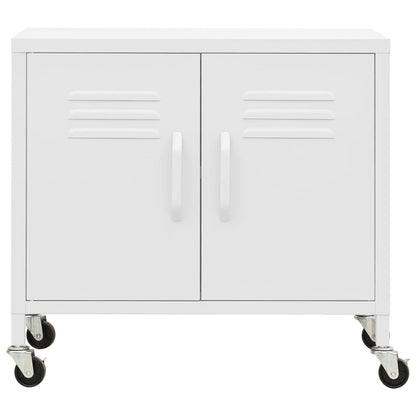 Opbergkast 60X35X56 Cm Staal Wit