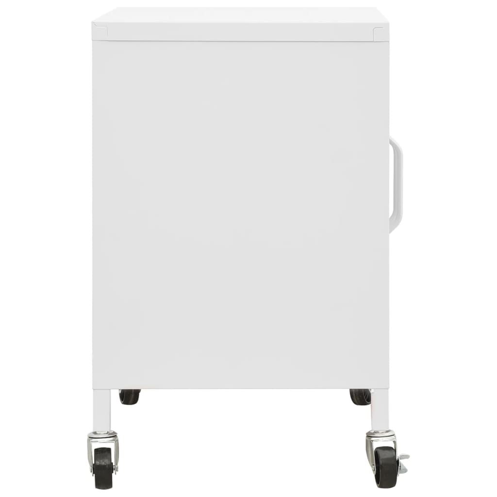 Opbergkast 60X35X56 Cm Staal Wit