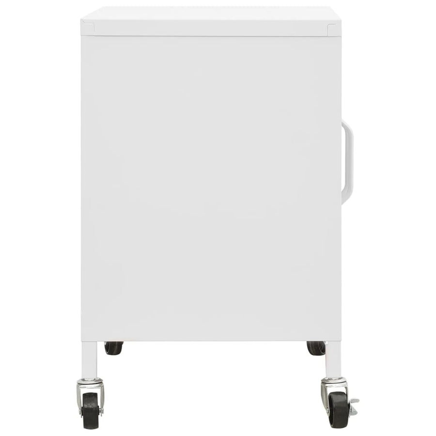 Opbergkast 60X35X56 Cm Staal Wit