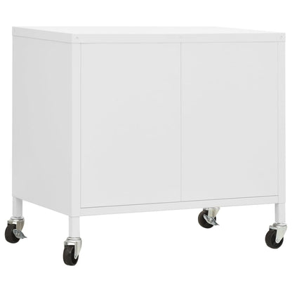 Opbergkast 60X35X56 Cm Staal Wit