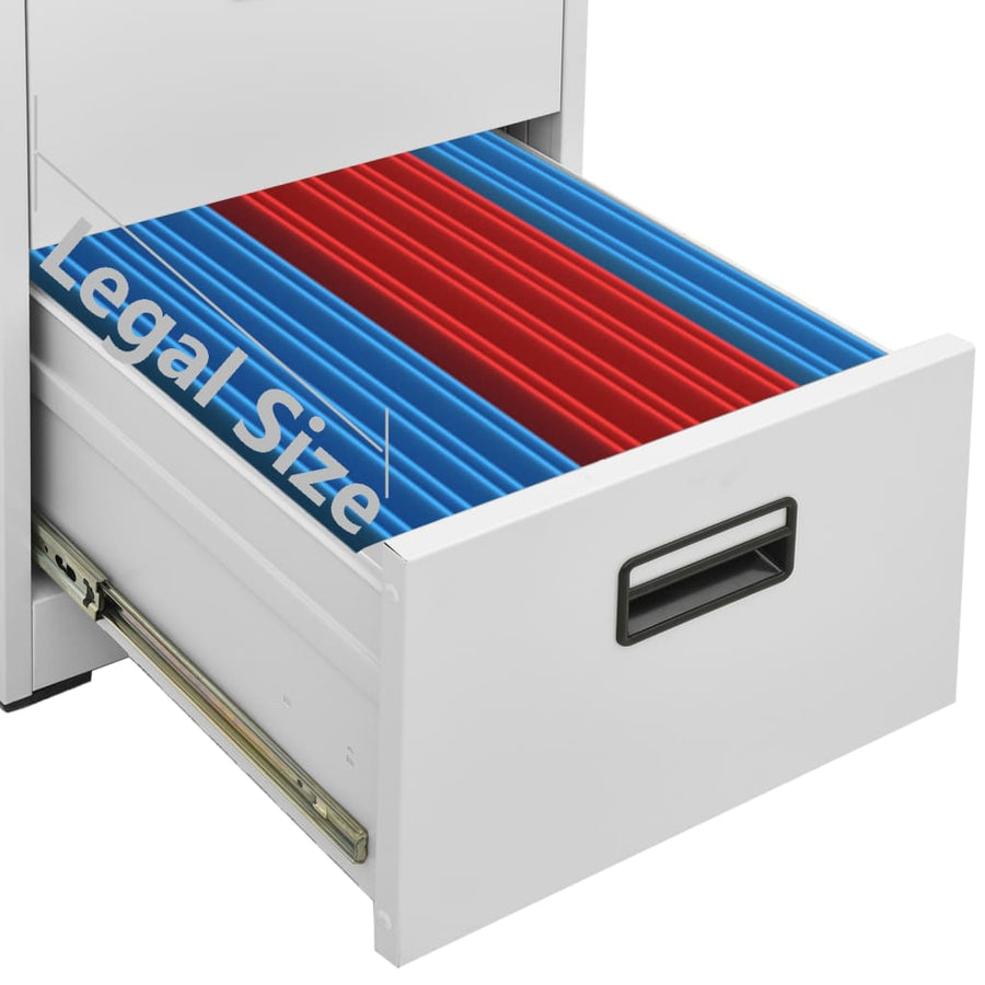 Archiefkast 46X62X72,5 Cm Staal 46 x 62 x 72.5 cm Lichtgrijs