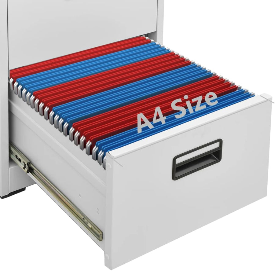 Archiefkast 46X62X72,5 Cm Staal 46 x 62 x 72.5 cm Lichtgrijs