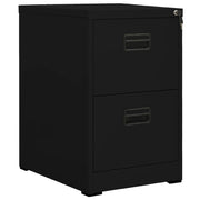 Archiefkast 46x62x72,5 cm staal zwart 2 lades