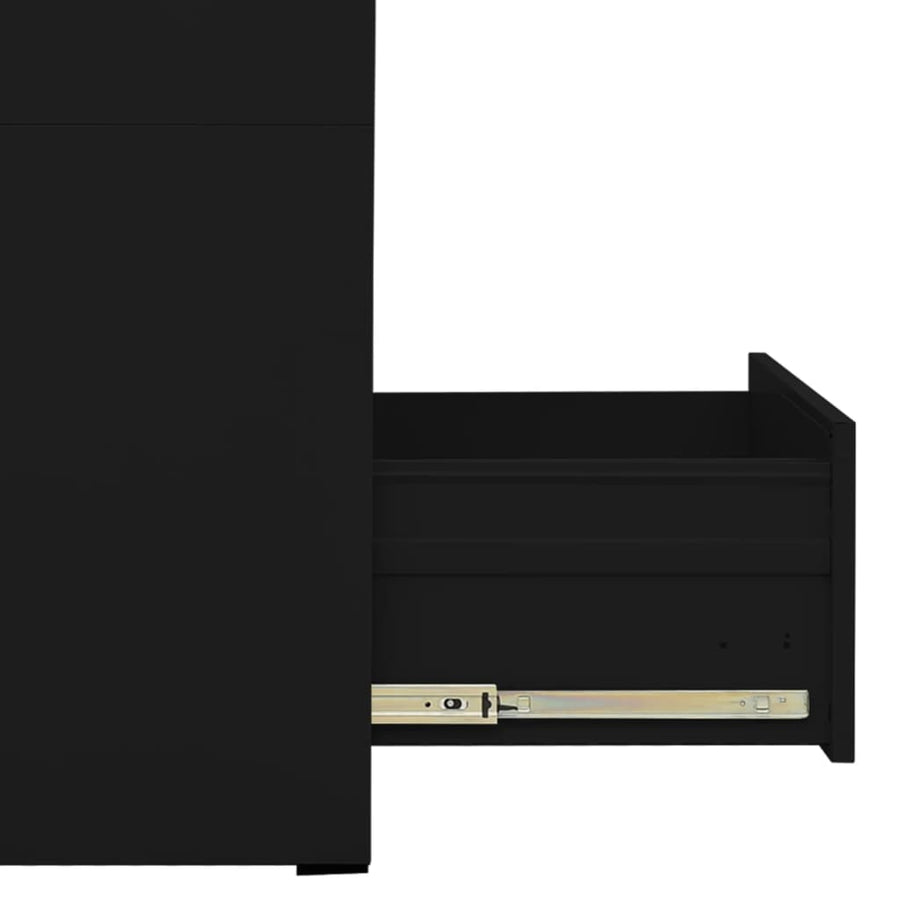 Archiefkast 46x62x72,5 cm staal zwart