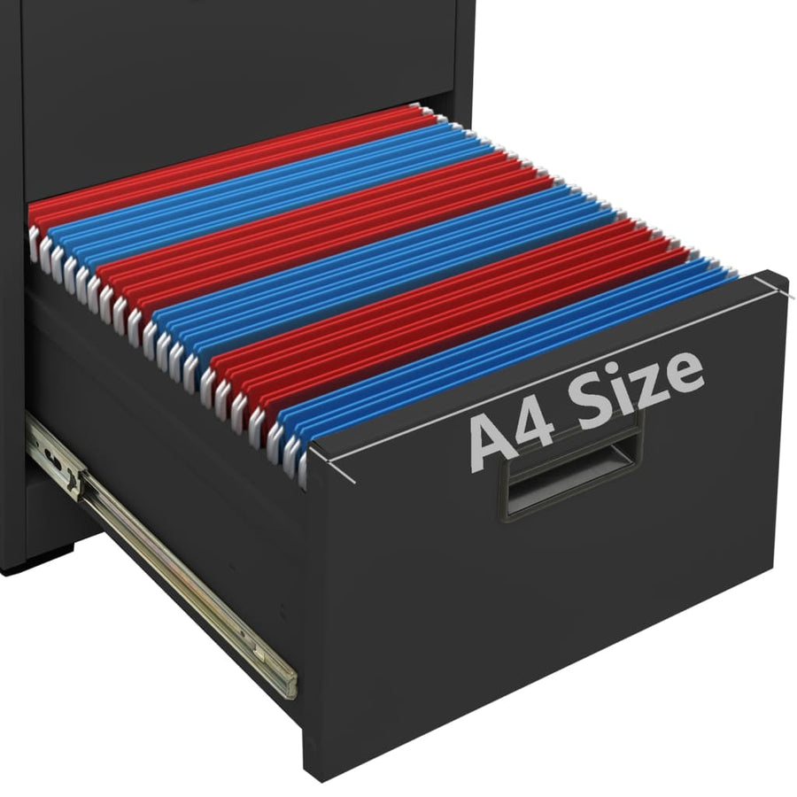 Archiefkast 46X62X72,5 Cm Staal Kleurig 46 x 62 x 72.5 cm Antraciet