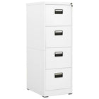 Filing cabinet 46x62x133 cm steel white