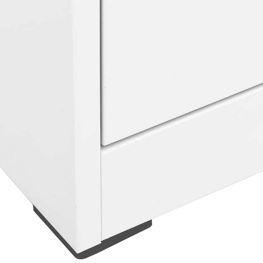 Archiefkast Staal 46 x 62 x 133 cm Wit