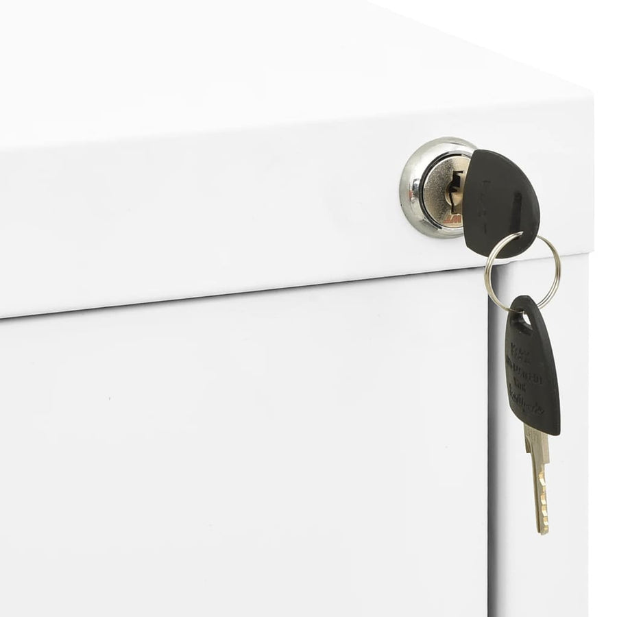 Archiefkast Staal 46 x 62 x 133 cm Wit