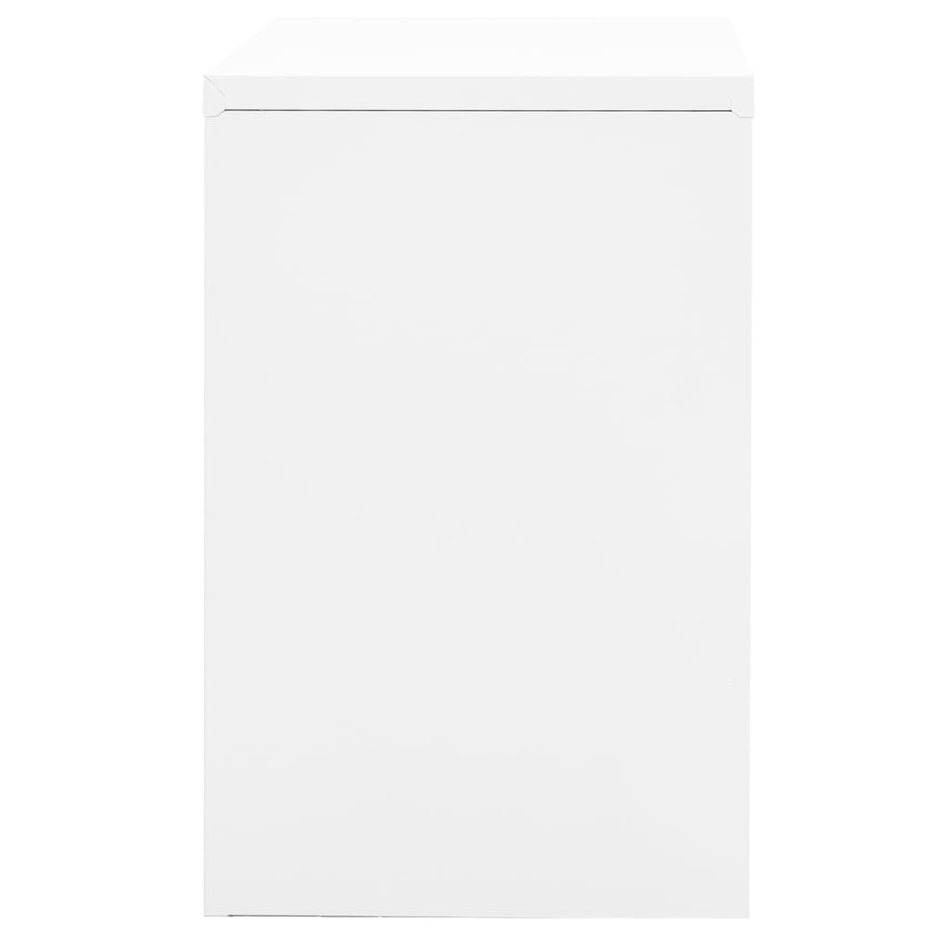 Archiefkast 90x46x72,5 cm staal wit