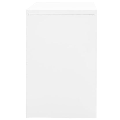 Archiefkast 90x46x72,5 cm staal wit