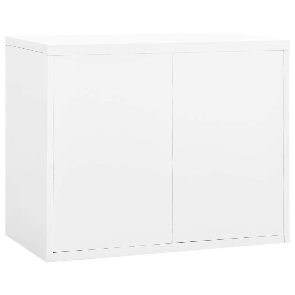 Archiefkast 90x46x72,5 cm staal wit