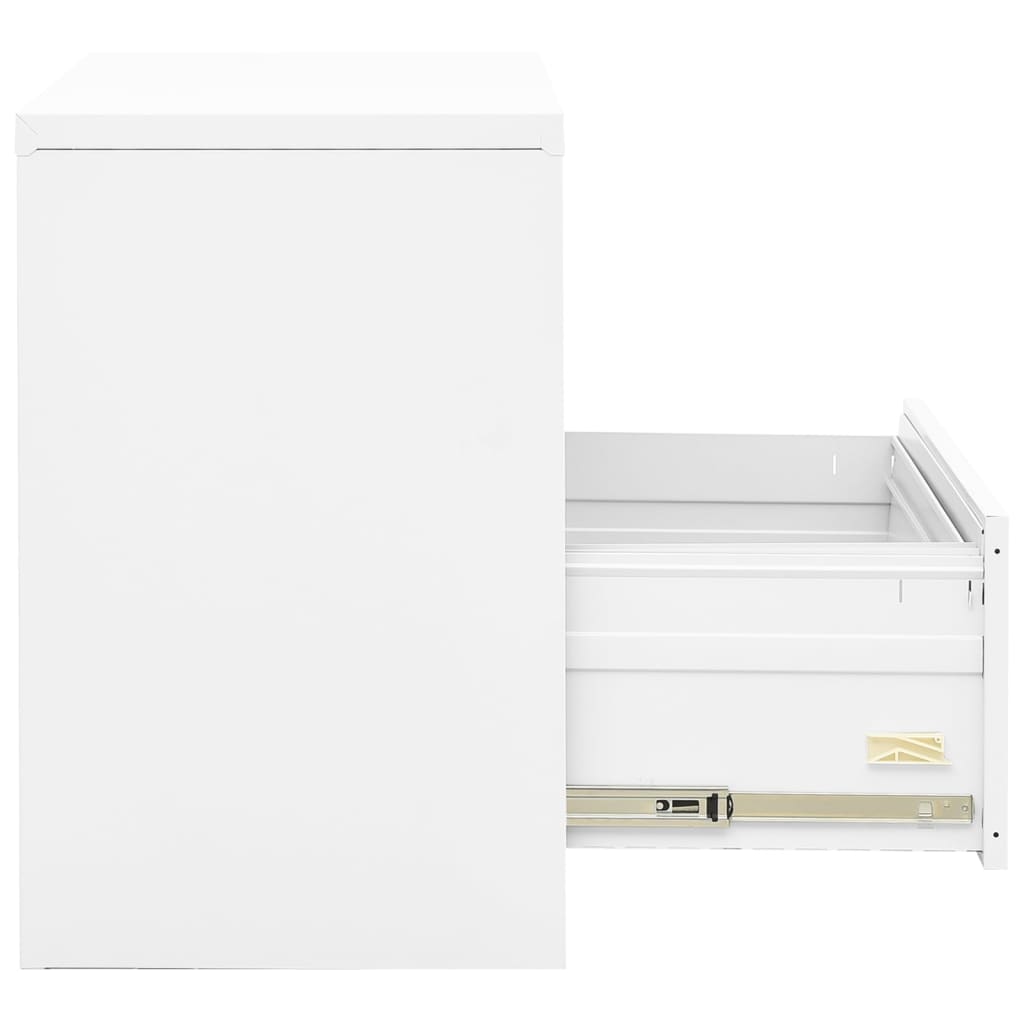 Archiefkast 90x46x72,5 cm staal wit