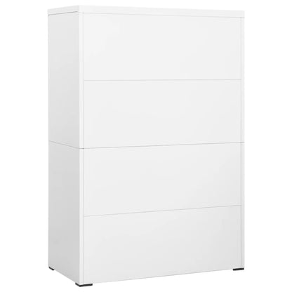 Archiefkast Staal 90 x 46 x 134 cm Wit