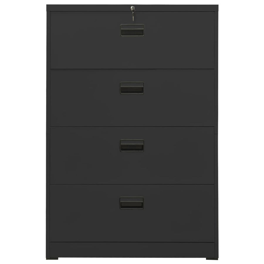 Archiefkast Staal Kleurig 90 x 46 x 134 cm Antraciet