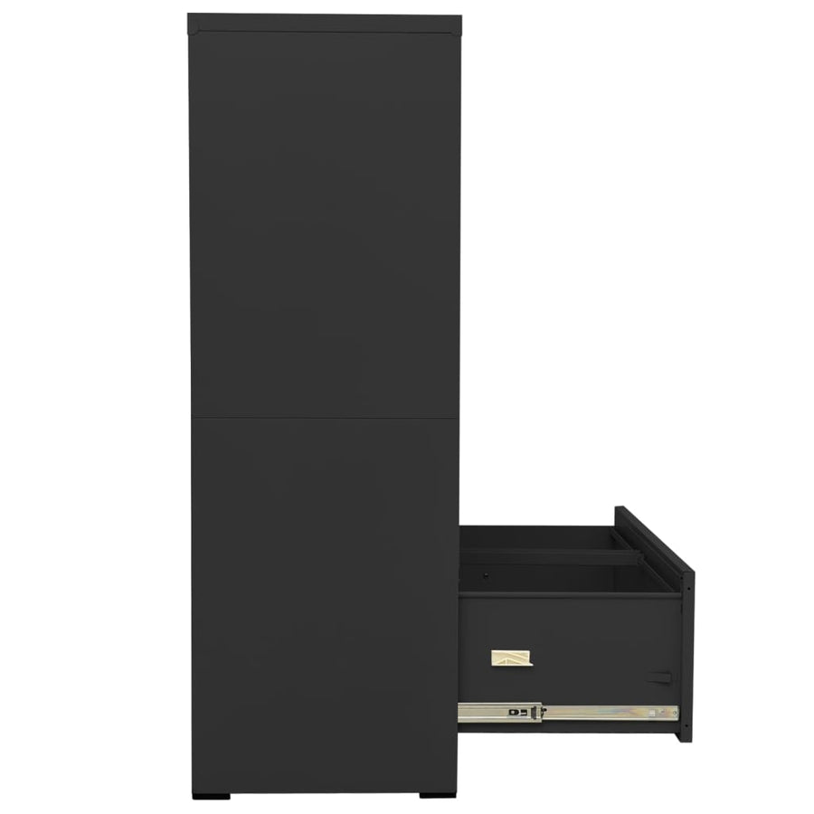 Archiefkast Staal Kleurig 90 x 46 x 134 cm Antraciet