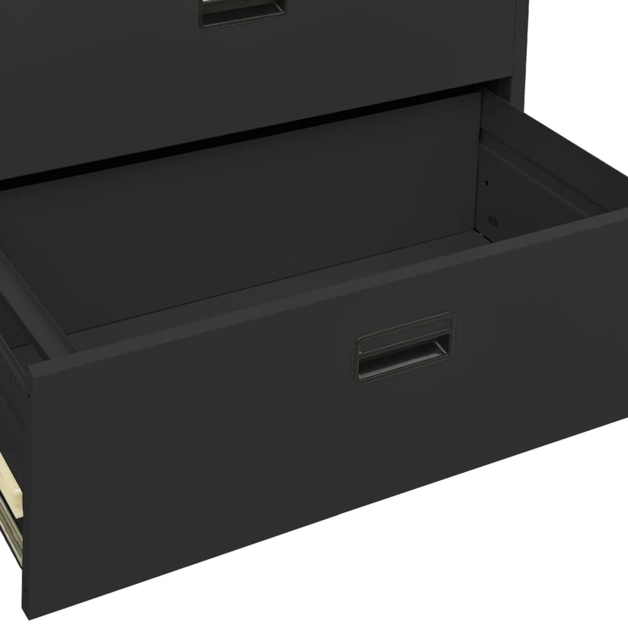 Archiefkast Staal Kleurig 90 x 46 x 134 cm Antraciet