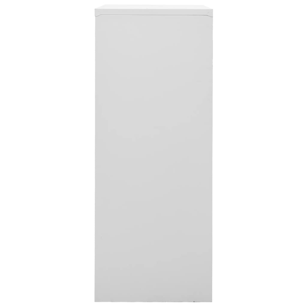 Kantoorkast 90X40X02 Cm Staal Lichtgrijs Zonder plantenbak