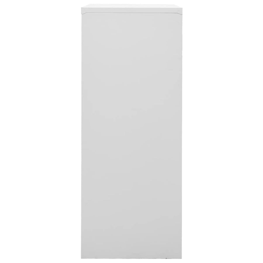 Kantoorkast 90X40X02 Cm Staal Lichtgrijs Zonder plantenbak