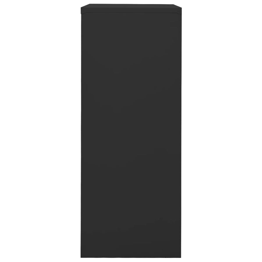 Kantoorkast 90x40x102 cm staal antracietkleurig Antraciet Zonder plantenbak