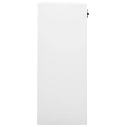 Kantoorkast 90X40X02 Cm Staal Wit Zonder plantenbak