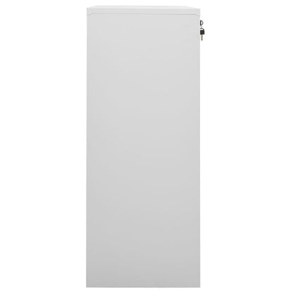 Kantoorkast 90X40X02 Cm Staal Lichtgrijs Zonder plantenbak