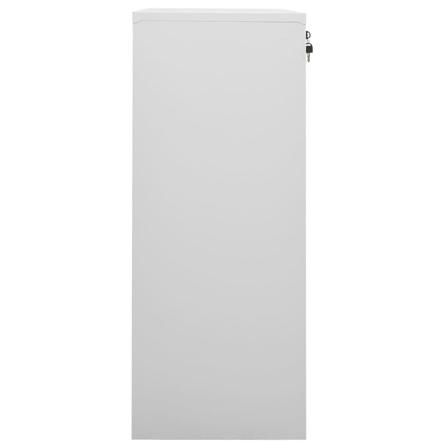 Kantoorkast 90X40X02 Cm Staal Lichtgrijs Zonder plantenbak