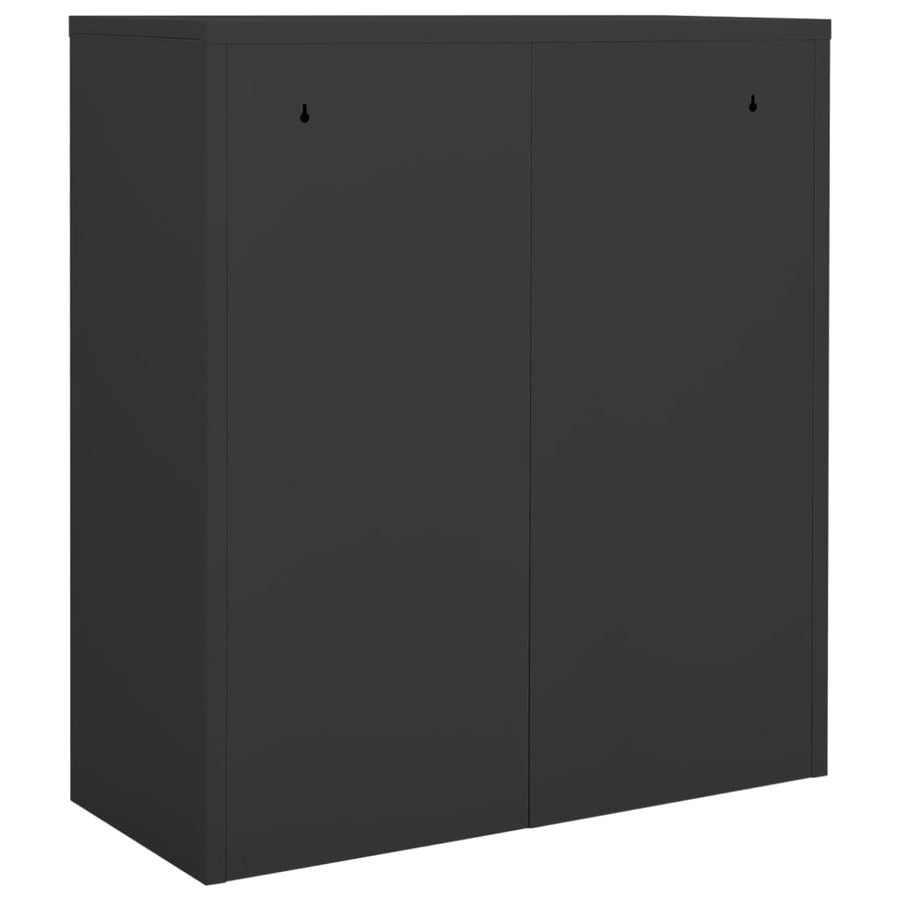 Kantoorkast 90X40X02 Cm Staal Kleurig Antraciet Zonder plantenbak
