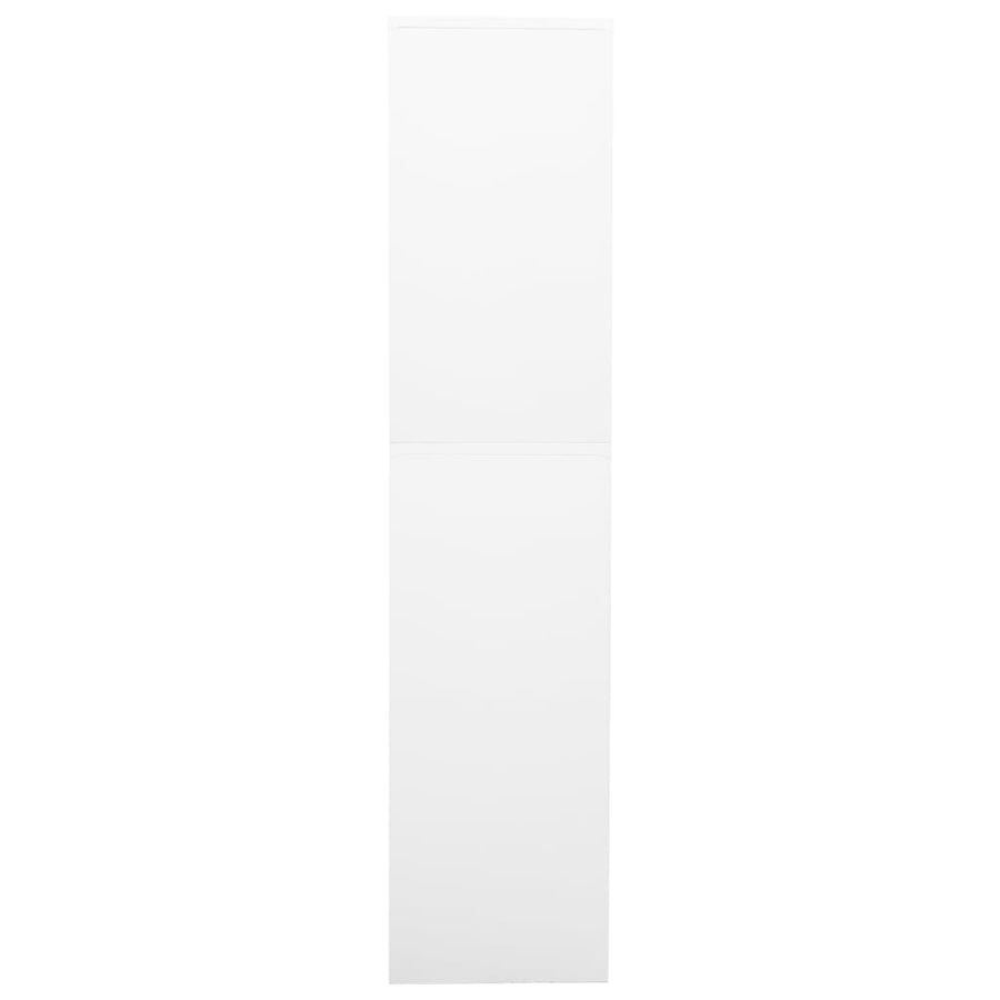 Kantoorkast 90X40X180 Cm Staal Wit
