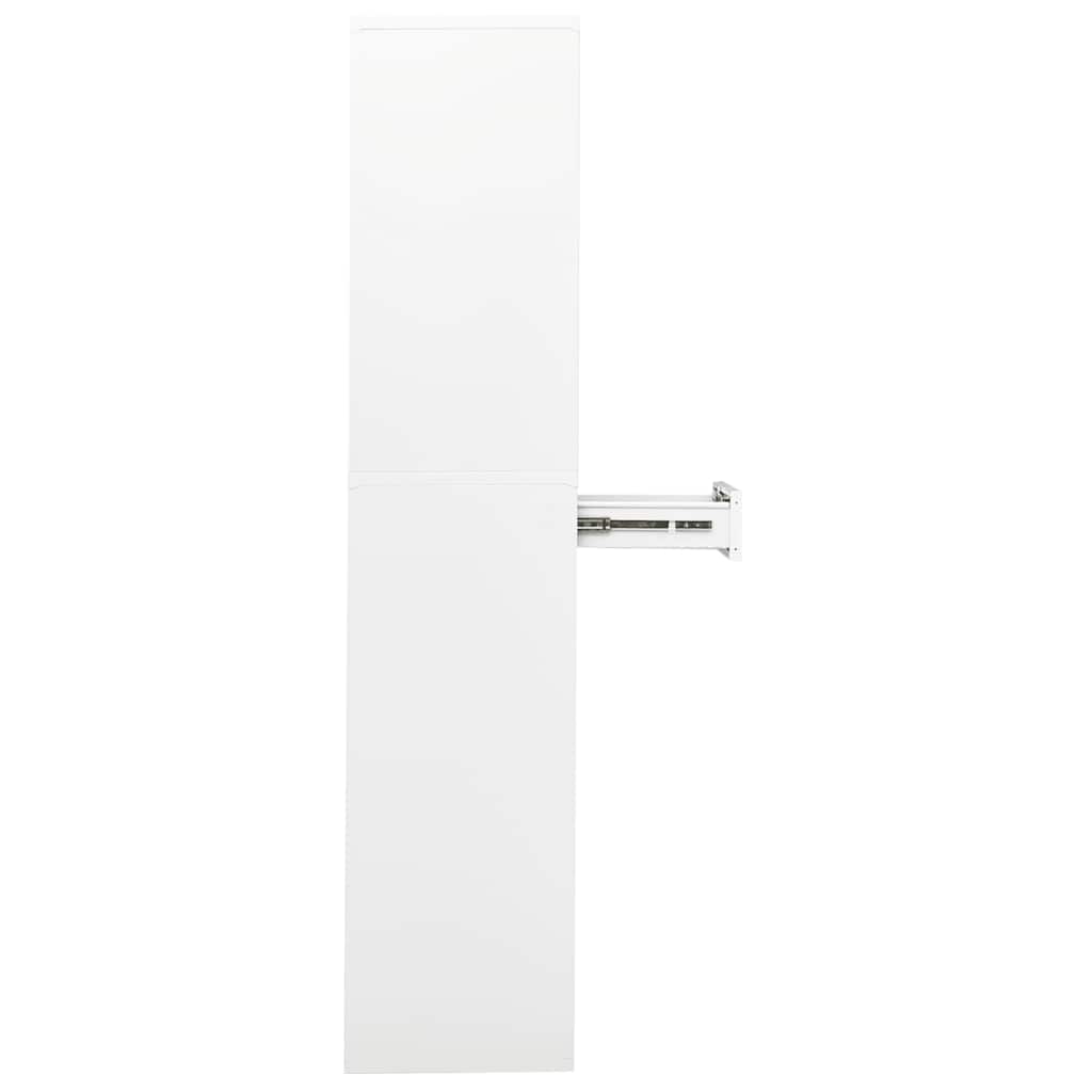 Kantoorkast 90X40X180 Cm Staal Wit