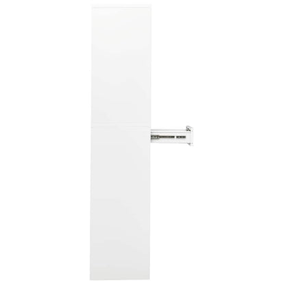 Kantoorkast 90X40X180 Cm Staal Wit