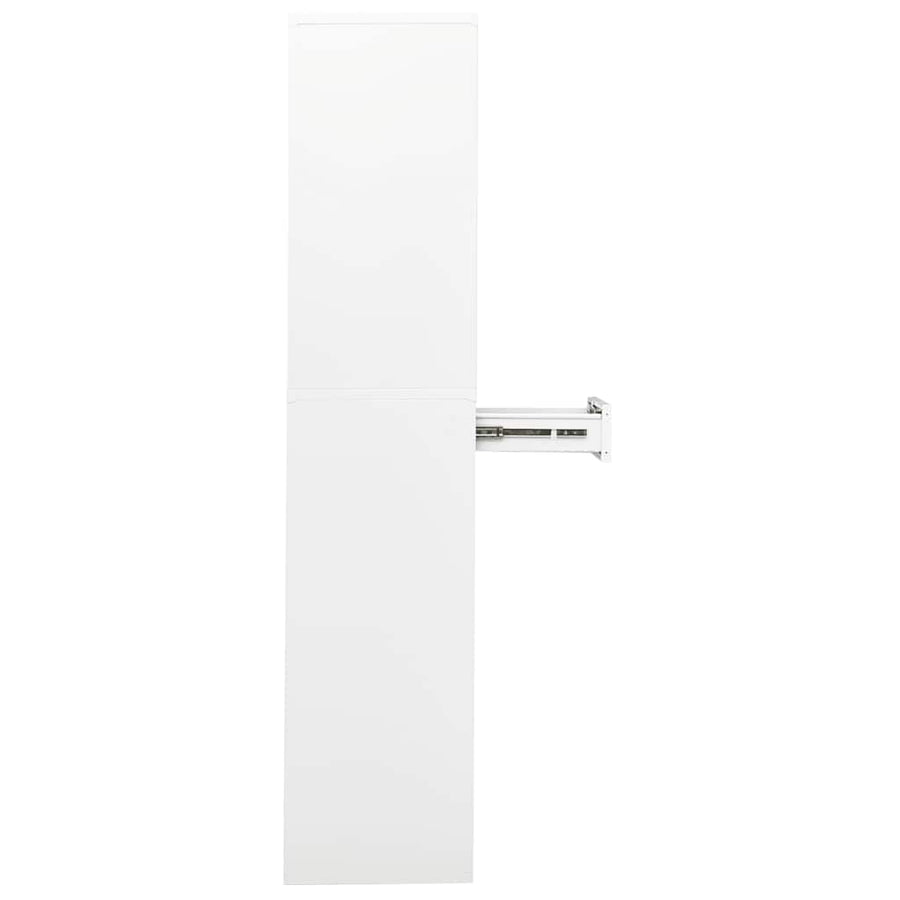 Kantoorkast 90X40X180 Cm Staal Wit