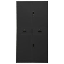 Kantoorkast 90X40X180 Cm Staal Kleurig Antraciet