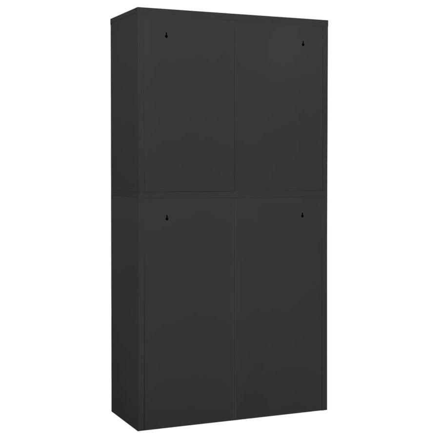 Kantoorkast 90X40X180 Cm Staal Kleurig Antraciet
