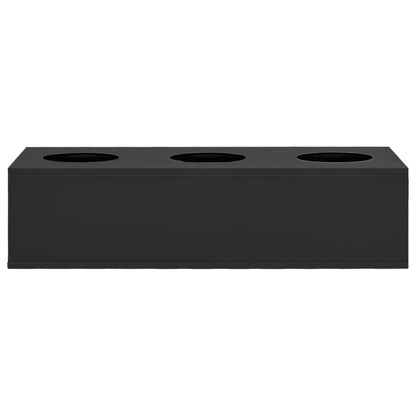 Kantoorbloembak 90x40x23 cm staal antracietkleurig Antraciet