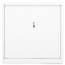 Roldeurkast 90X40X90 Cm Staal Wit