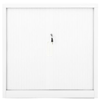 Roldeurkast 90X40X90 Cm Staal Wit
