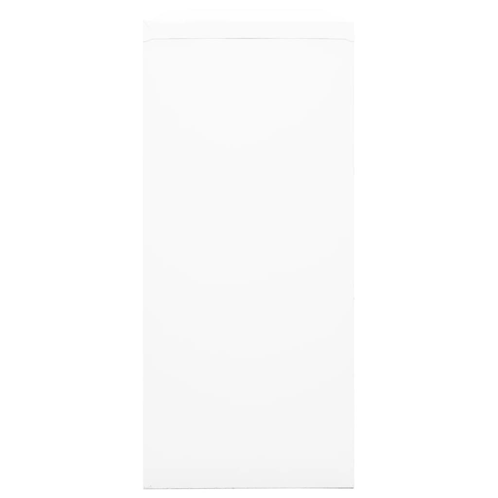 Roldeurkast 90X40X90 Cm Staal Wit