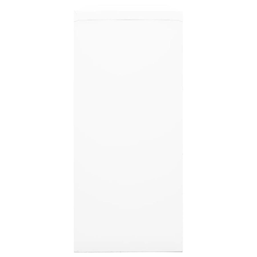 Roldeurkast 90X40X90 Cm Staal Wit