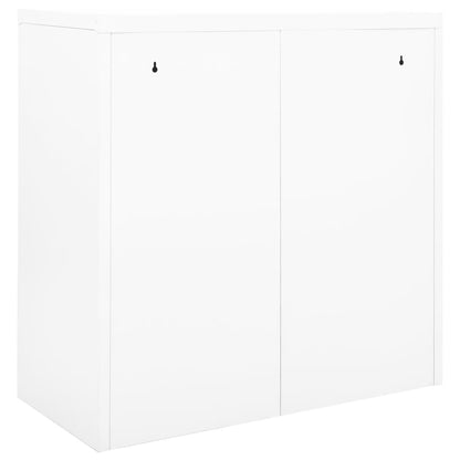 Roldeurkast 90X40X90 Cm Staal Wit