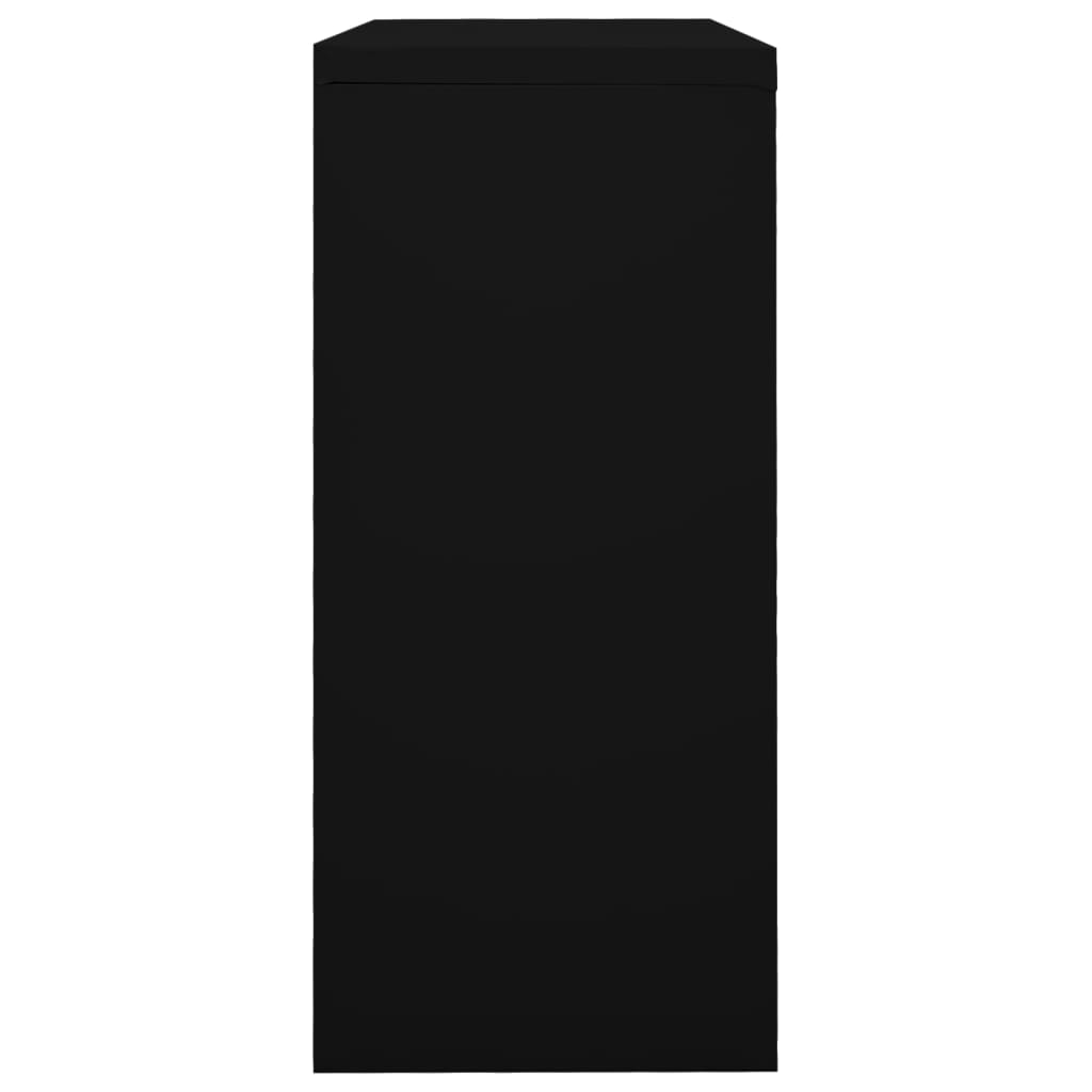 Roldeurkast 90X40X90 Cm Staal Zwart
