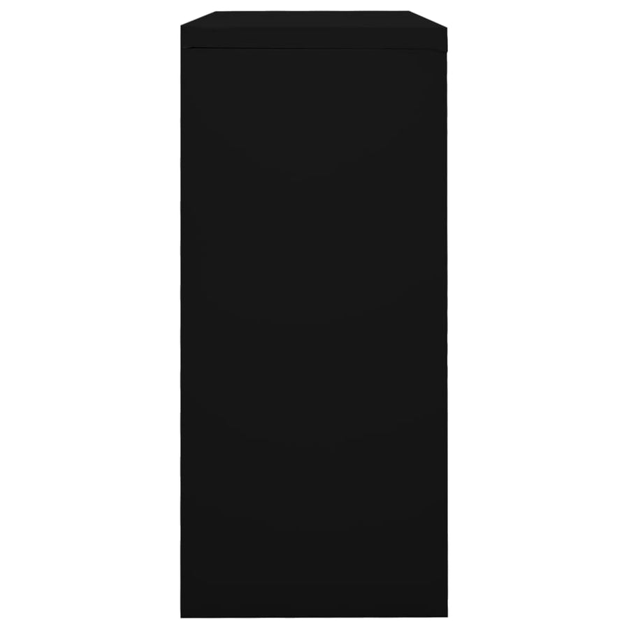 Roldeurkast 90X40X90 Cm Staal Zwart