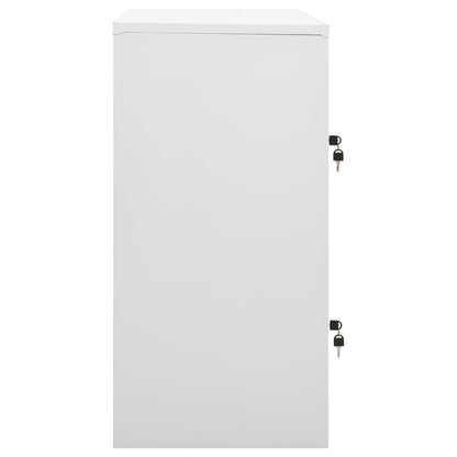 Lockerkast 90X45X92,5 Cm Staal Lichtgrijs 1 Met 4 lockers