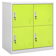 Lockerkast 90x45x92,5 cm staal lichtgrijs groen wandmontage