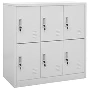 Lockerkast 90x45x92,5 cm staal lichtgrijs