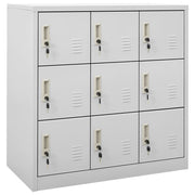 Locker cabinet 90x45x92.5 cm steel light gray